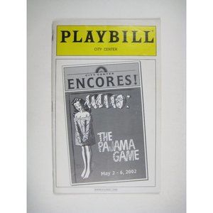 Encores Playbill City Center Brent Barrett Pajama Game Ziemba NYC May 2002